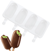Moule Silicone à 4 Glaces Classique Magnum
